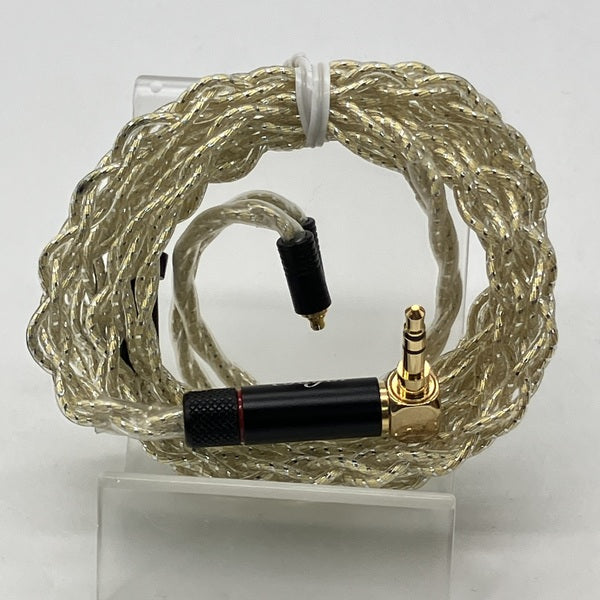 【中古】cooyin MMCX-3.5mm 4芯 金メッキ単結晶銀 リケーブル【秋葉原】