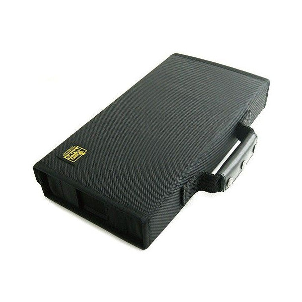 仕切りの位置が変えられるイヤフォンケース/8個用（ぬめ革のハンドル付き）【VC875-00】