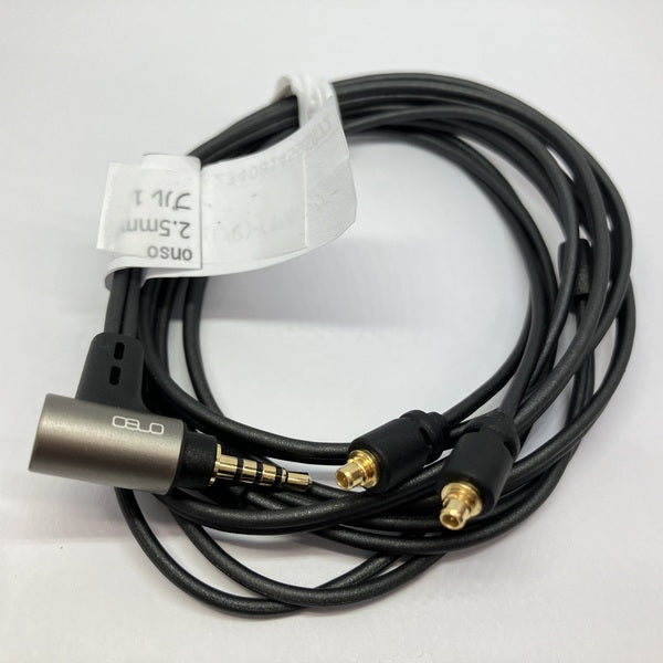 【中古】2.5mm4極プラグ-MMCX(L/R)イヤホンケーブル 1.2m ブラックライン【iect_01_bl2m_b_120】【秋葉原】