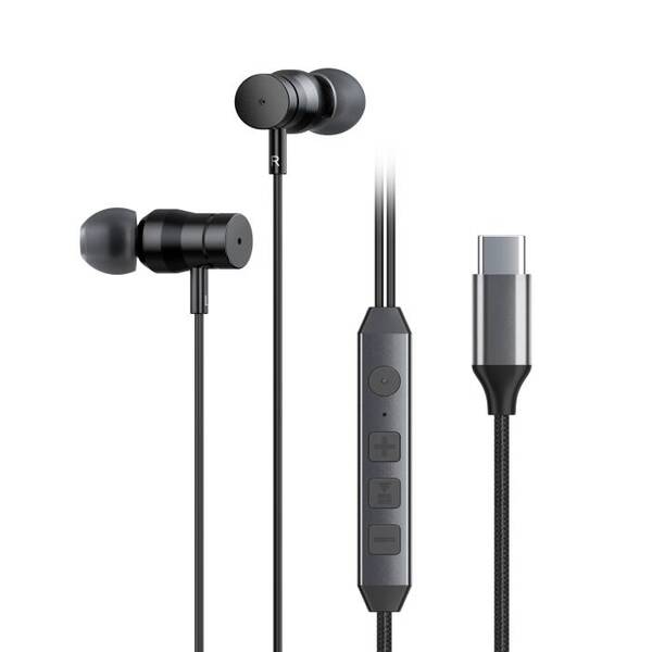 ノイズキャンセリングType-Cイヤホン 【HSE-A2000NC-BK】