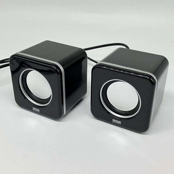 【中古】サンワサプライ コンパクトPCスピーカー USB接続 ブラック MM-SPU8BK【秋葉原】