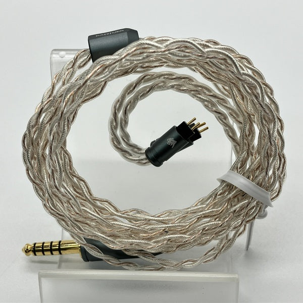 【中古】金龍王 付属 単結晶銅+金メッキ銀+純銀+銀メッキ単結晶銅 ケーブル 2pin 4.4mm【秋葉原】