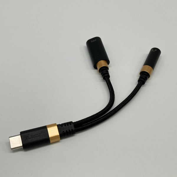 【中古】ELECOM USB C to 3.5mm 給電ポート付き【日本橋】