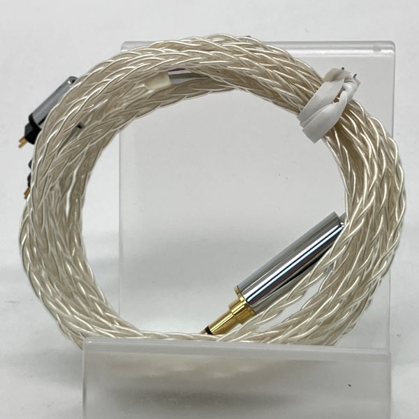 【中古】ソフトシルバーコートケーブル 2Pin 3.5mm ストレートプラグ(1.2m)【秋葉原】