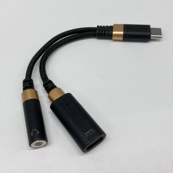 【中古】ELECOM MPA-C35DSPDBK USB Type-C - 3.5mm変換ケーブル【日本橋】