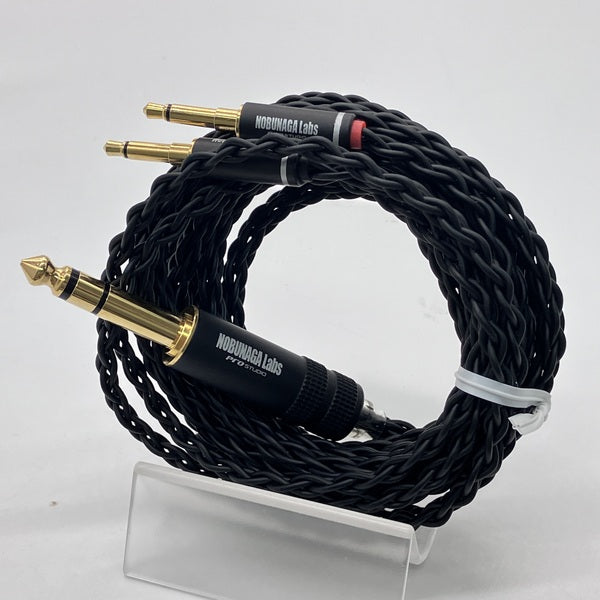 【中古】飛竜　豪 (ひりゅう ごう)6.3mm3極ステレオミニ　3.5mmＸ2 ヘッドホンケーブル　錫メッキ8芯【秋葉原】
