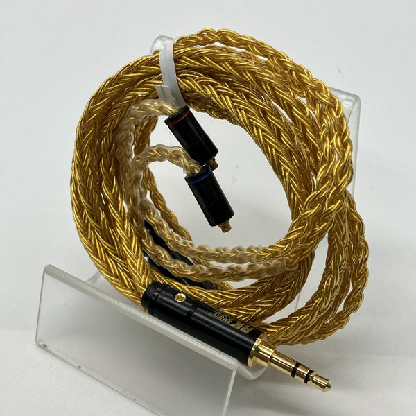【中古】16芯 金メッキケーブル MMCX - 3.5mm【秋葉原】