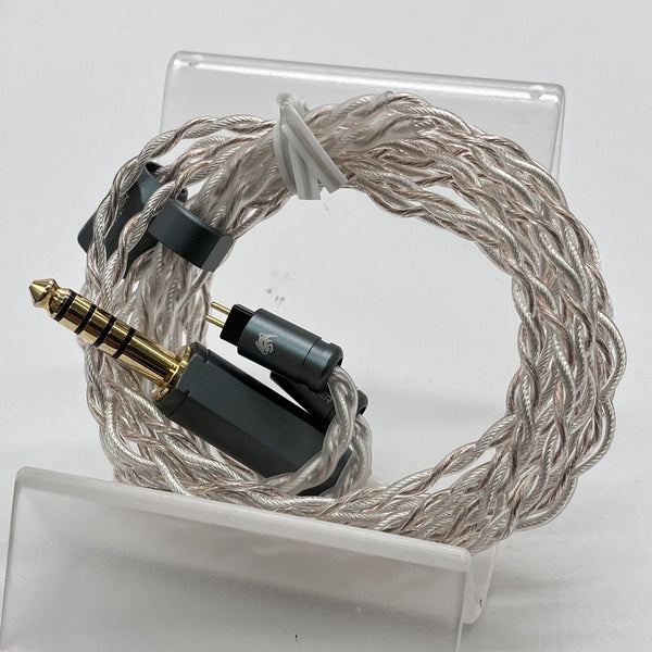 【中古】金龍王 付属 単結晶銅+金メッキ銀+純銀+銀メッキ単結晶銅 ケーブル 2pin 4.4mm【日本橋】